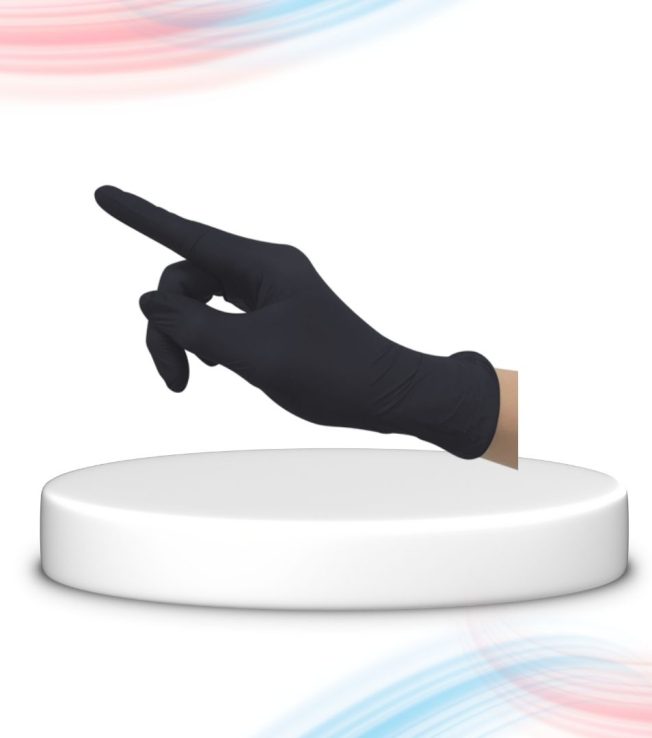 UGO Safety B899 Black Nitrile Gloves