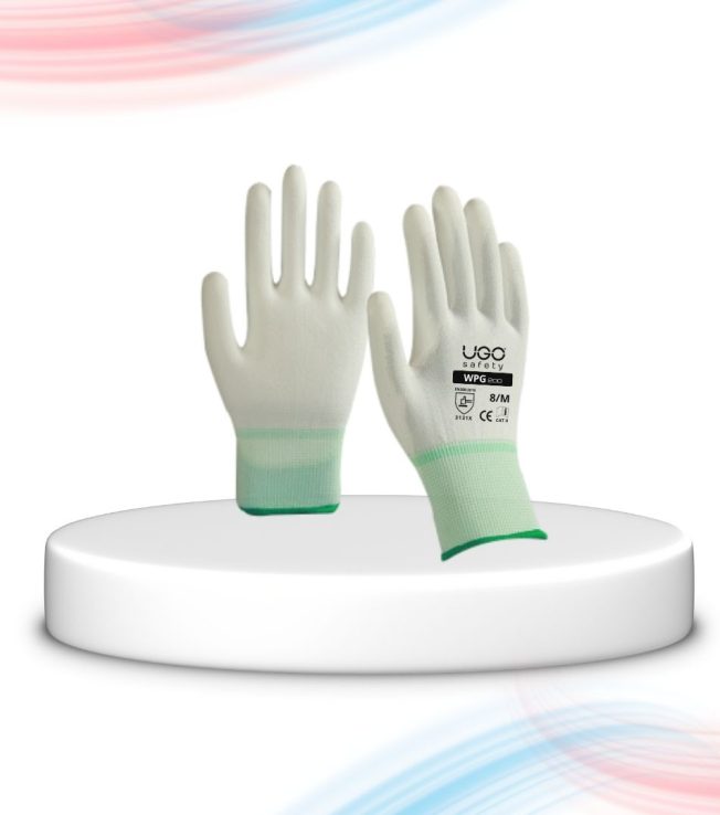 UGO Safety WPG200 White PU Coated Gloves