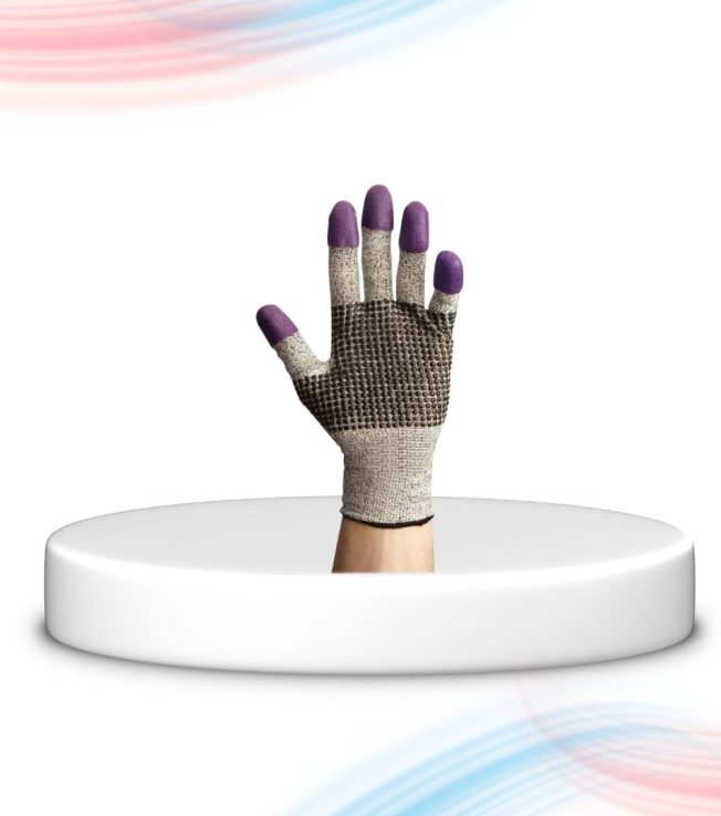 ANSELL Safety Gloves G60 Purple Nitrile Cut Resistance