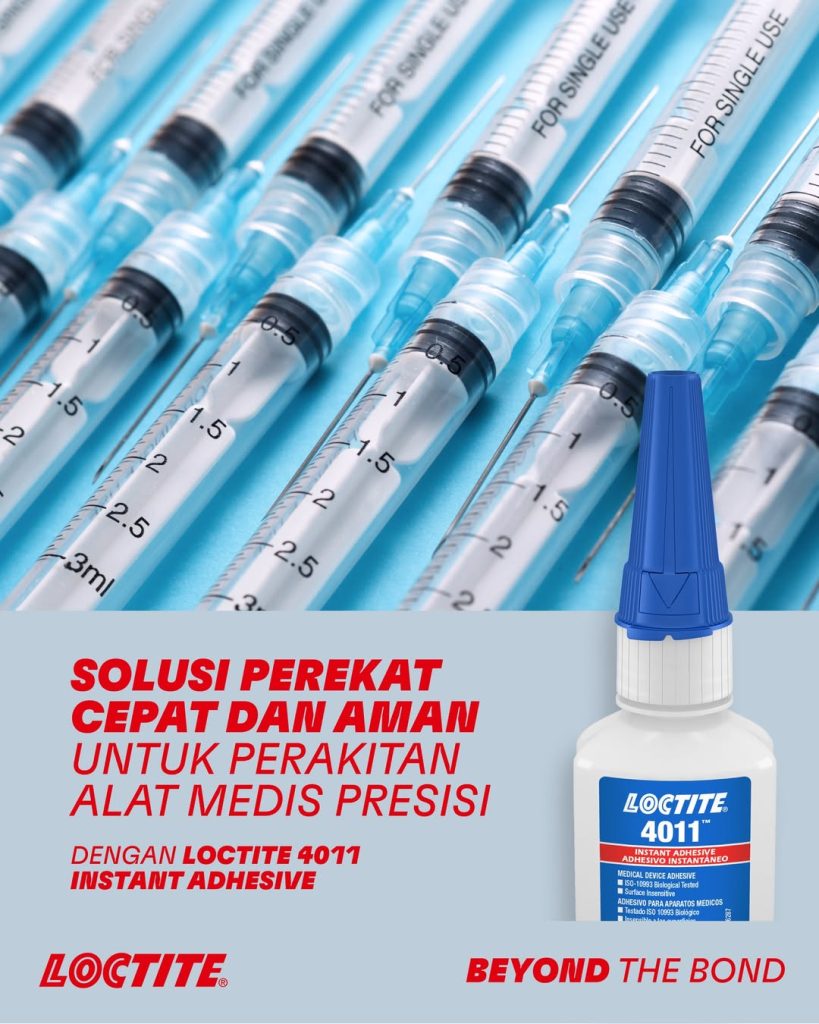 Solusi Perekat Cepat dan Aman : Untuk Perakitan Alat Medis ! dengan Loctite 4011
