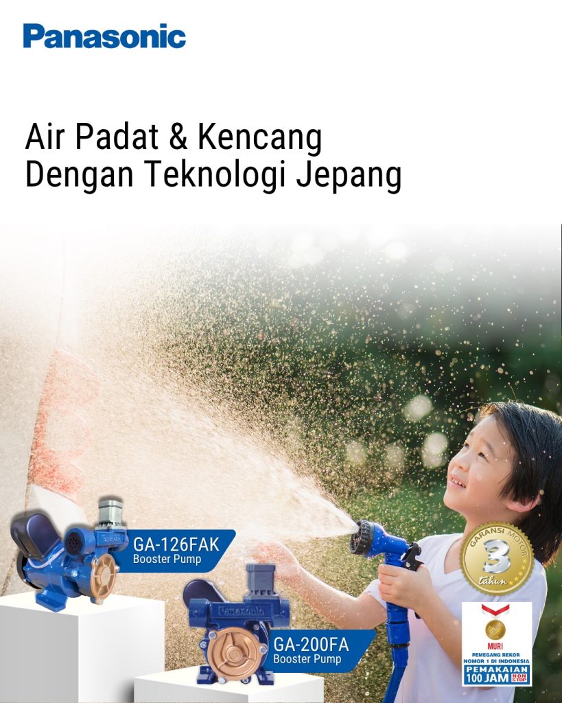 Tekanan Air Kecil? Pompa Booster Panasonic Solusinya!