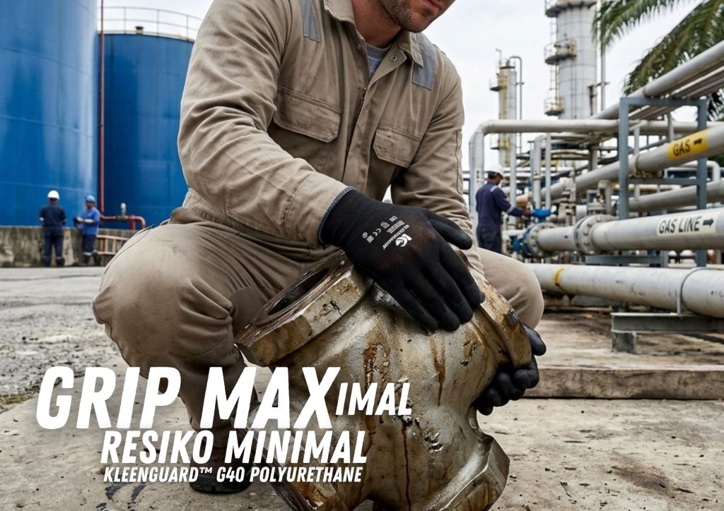 Grip Maksimal, Risiko Minimal dengan KleenGuard™ G40 Polyurethane Gloves