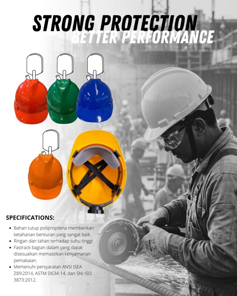 Perlindungan Kuat, Performa Lebih Baik dengan Helm Safety HHE100 UGO Safety