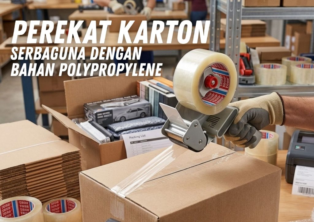 Tesa® 4260, Perekat Karton Serbaguna Berbahan Polypropylene untuk Pengemasan yang Andal
