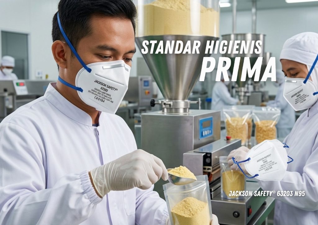 Jackson Safety 63203 N95 – Standar Higienis Prima untuk Menjaga Kualitas Pengemasan Produk Makanan