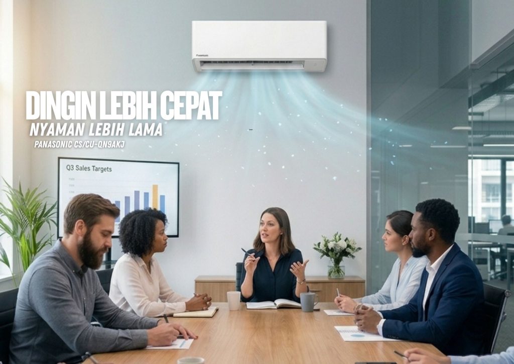 Dingin Lebih Cepat, Nyaman Lebih Lama untuk area perkantoran dengan Panasonic CS/CU-QN9AKJ