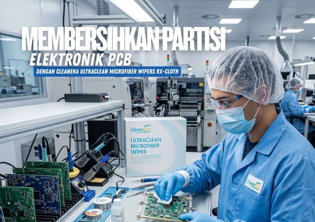 Membersihkan Partisi Elektronik PCB dengan Presisi – CleanEra® Ultraclean Microfiber Wipers RX-Cloth